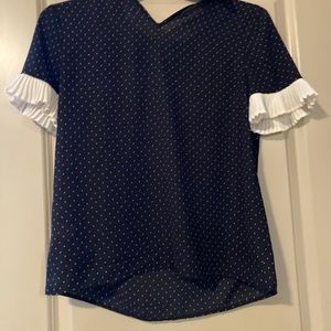 Cece polka dot blouse